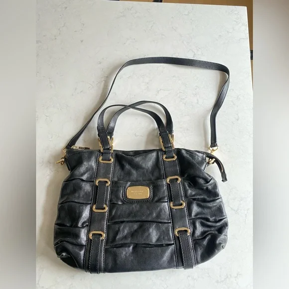 Michael Kors Black Crossbody Bag with Gold Accents - Picture 2 of 7